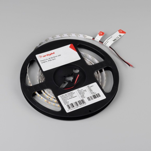 Светодиодная лента Arlight UL-A120-8mm 24V Warm3000 (2 W/m, IP20, 5m) 057522