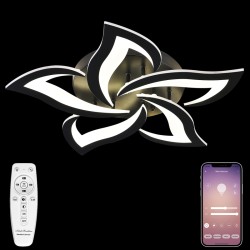 Потолочная светодиодная люстра с пультом управления Natali Kovaltseva LED Light INNOVATION STYLE 83002 BLACK