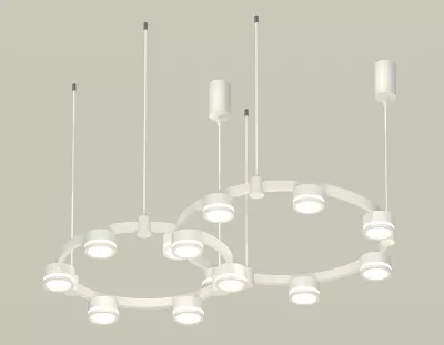 Комплект подвесного светильника Ambrella Light Techno Ring XR92081004 (A9208x2, C9236, C9231, N8412)