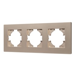 Рамка на 3 поста пластиковая Arlight FRM-PERIO-PL-3-GD 049757