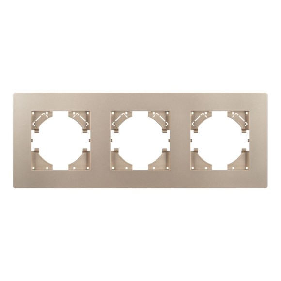 Рамка на 3 поста пластиковая Arlight FRM-PERIO-PL-3-GD 049757