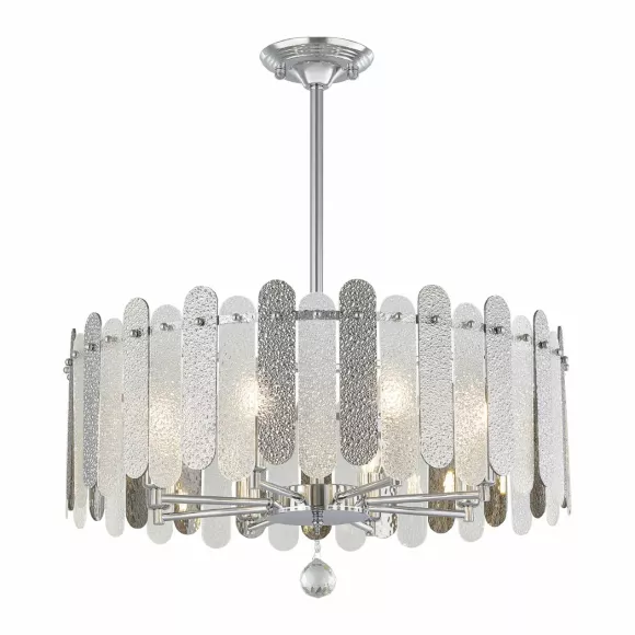 Люстра на штанге Arte Milano Sorrento 373109/8/350/580 CR, Хром, Прозрачный, Металл, крупный план Люстра на штанге Arte Milano Sorrento 373109/8/350/580 CR, Хром, Прозрачный, Металл, крупный план
