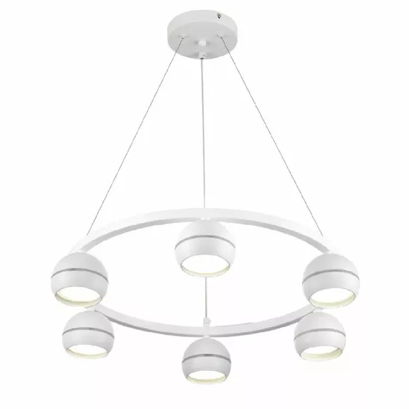 Подвесная люстра Lumion Luazana 8254/6, Современный, Белый