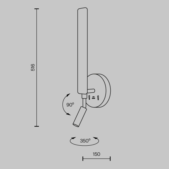 Настенный светильник Maytoni Combo MOD214WL-L8B3K1