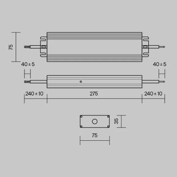 Блок питания Maytoni Power Supply Magnetic PSL008-250W-48V-IP67 Блок питания Maytoni Power Supply Magnetic PSL008-250W-48V-IP67