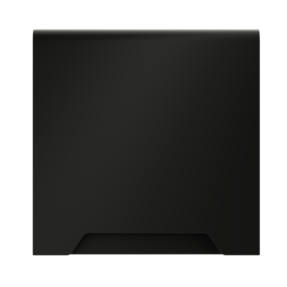 Накладка для розетки с заземлением, защитными шторками и крышкой Voltum S70 (черный матовый) VLS000808