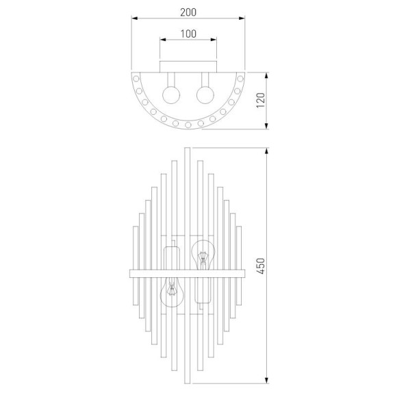Настенный светильник Bogates Allure 355/2