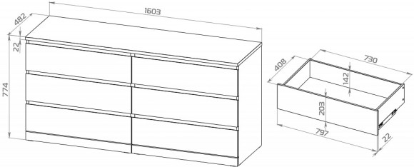 Комод Варма Прайм SHST_S01750