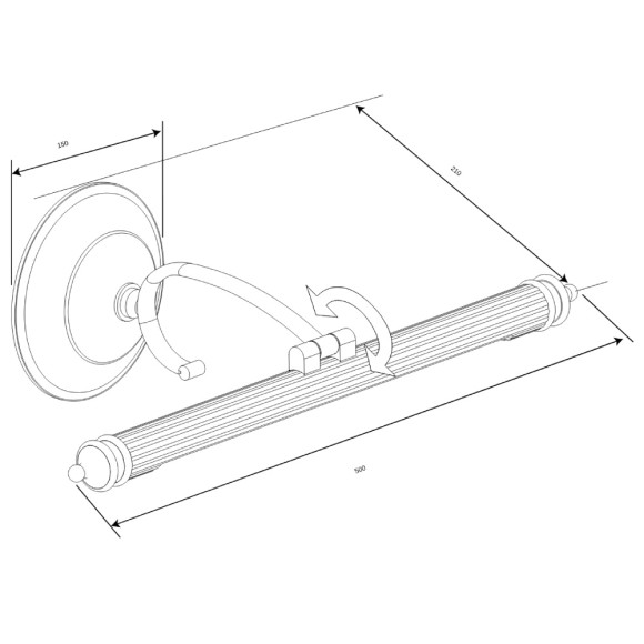 Подсветка для картин Elektrostandard Luara LED бронза 4690389108976