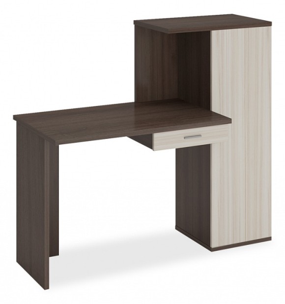 Стол письменный Домино Lite СКЛ-ПРЯМ100+ШК MER_SKL-PRYAM100-SHK-SHK-CH