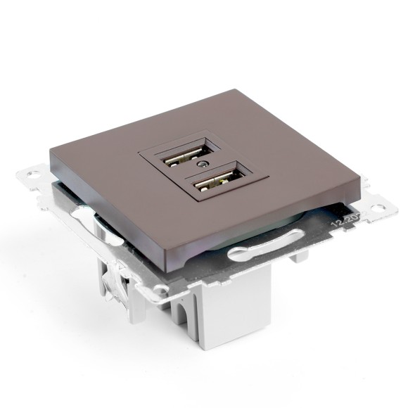 Розетка USB 2-местная Stekker Катрин GLS10-7115-04 49027