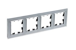 Рамка 4-ая Systeme Electric AtlasDesign Nature Стекло алюминий ATN320304