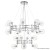 Подвесная люстра Crystal Lux LUXURY SP16+8 CHROME