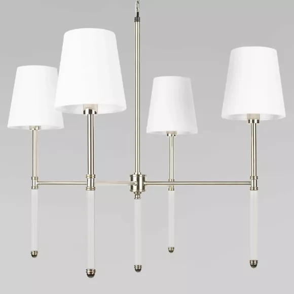 Подвесная люстра Loft IT Cosy 10308 Nickel, Никель, Белый, Металл Подвесная люстра Loft IT Cosy 10308 Nickel, Никель, Белый, Металл