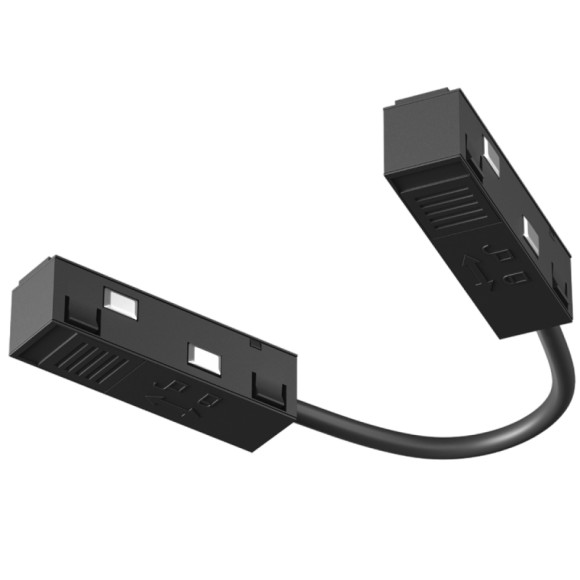 Коннектор питания угловой гибкий Maytoni Technical Magnetic track system Exility Accessories for tracks Exility TRA034CPC-42B-15-1