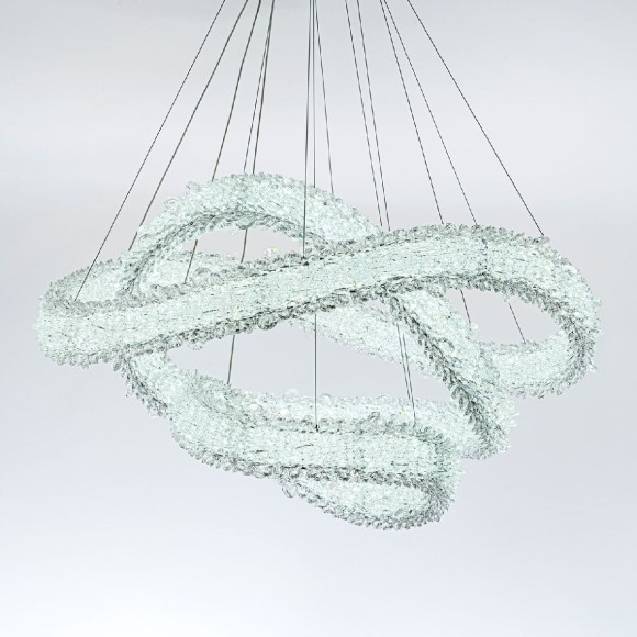 Подвесная светодиодная люстра с пультом управления Modelux MS.5003.800.600.400 CR