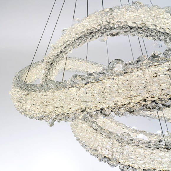 Подвесная светодиодная люстра с пультом управления Modelux MS.5003.800.600.400 CR