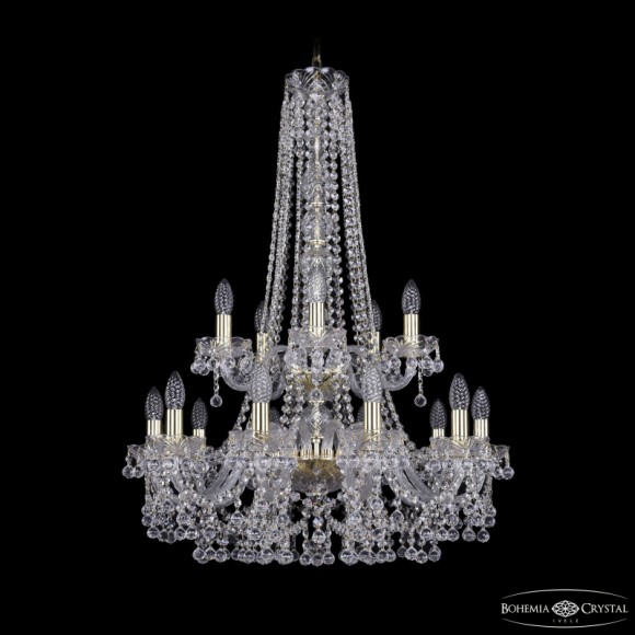 Подвесная люстра Bohemia Ivele Crystal 1409/10+5/240/h-91/2d G