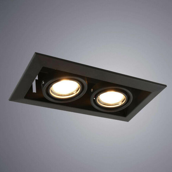 Встраиваемый светильник Arte Lamp Cardani Piccolo A5941PL-2BK Встраиваемый светильник Arte Lamp Cardani Piccolo A5941PL-2BK