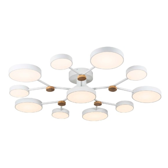 Потолочная светодиодная люстра с пультом управления LED4U L3201-960 WT