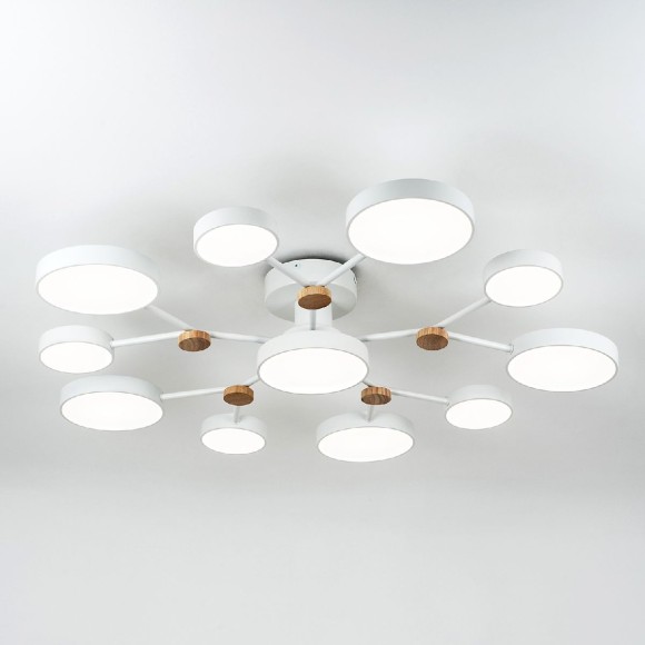 Потолочная светодиодная люстра с пультом управления LED4U L3201-960 WT