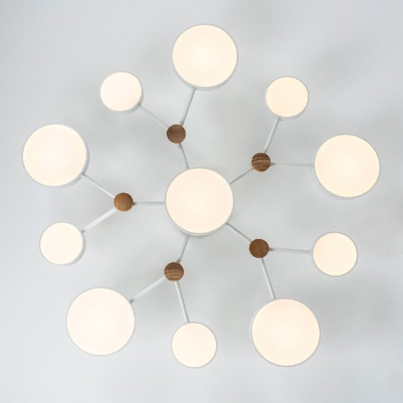 Потолочная светодиодная люстра с пультом управления LED4U L3201-960 WT