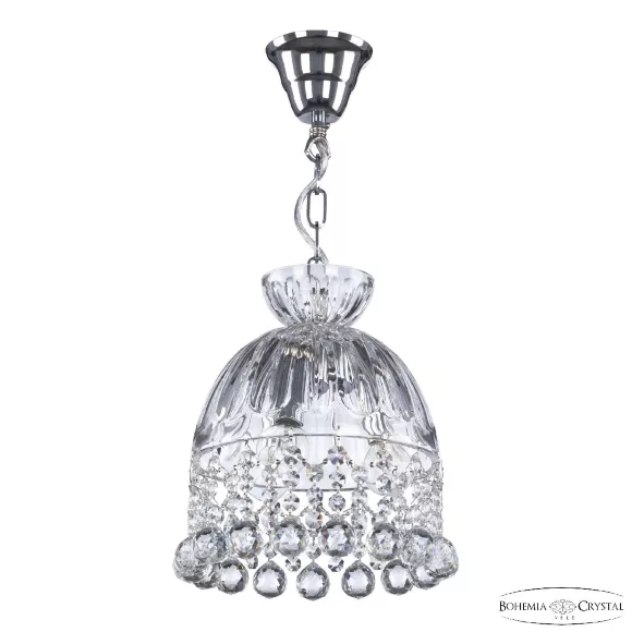 Подвесной светильник Bohemia Ivele Crystal 5478/22 Ni Clear/M-1H Balls, Никель, Прозрачный, Металл, крупный план