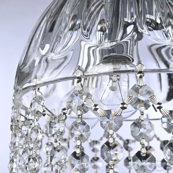 Подвесной светильник Bohemia Ivele Crystal 5478/22 Ni Clear/M-1H Balls, Классика, Никель