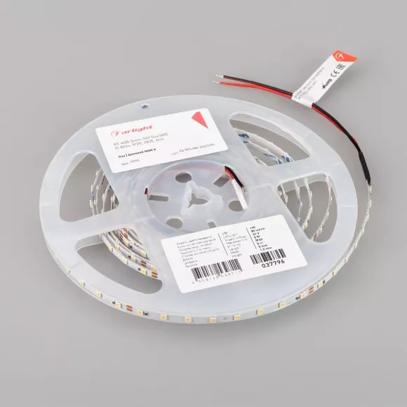 Светодиодная лента Arlight RT-A80-5mm 24V Day5000 (5 W/m, IP20, 2835, 5m) 037796 Светодиодная лента Arlight RT-A80-5mm 24V Day5000 (5 W/m, IP20, 2835, 5m) 037796