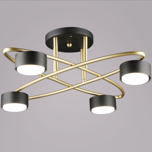 Потолочная люстра Reluce 06658-0.3-04 GD+BK GX53