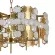 Подвесная люстра Indigo Delizia 12047/6P Brass V000571, Бронза, Прозрачный, Металл, крупный план