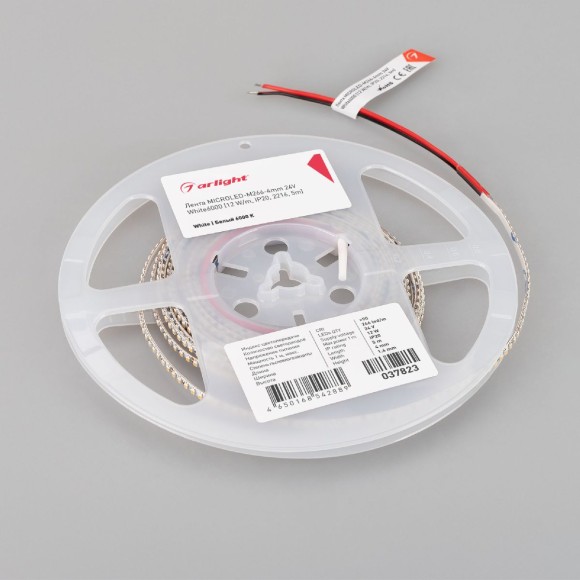 Светодиодная лента Arlight MICROLED-M266-4mm 24V White6000 12 W/m, IP20, 2216, 5m 037823