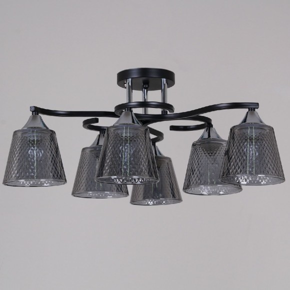 Потолочная люстра Reluce 06089-0.3-06 BK+CR