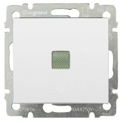 Переключатель одноклавишный на 2 направления Legrand Valena 10A 250V с подсветкой белый 774426
