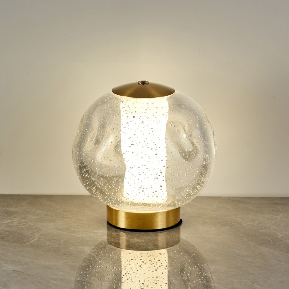 Настольная лампа Delight Collection OT2437-T brass/clear