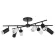 Люстра на штанге Lightstar Rullo LR7283743640 (571728+214437-4+214436-4+202430-8), Черный, Металл, Минимализм стиль