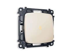 Комплект механизма 1-кл выключателя с подсветкой Ambrella Volt Omega MO302010