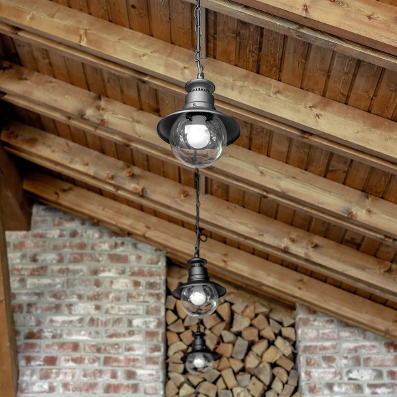 Уличный подвесной cветильник Elektrostandard Talli H GL 3002H черный 4690389106590