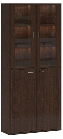 Шкаф-витрина Домино СУ(ш2в2)+2ФС+2ФГ MER_SUsh2v2-2FS-2FG-V-venge