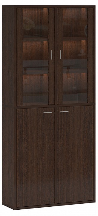 Шкаф-витрина Домино СУ(ш2в2)+2ФС+2ФГ MER_SUsh2v2-2FS-2FG-V-venge