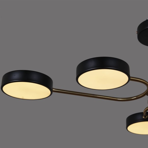 Люстра на штанге Reluce 03325-0.3-06 BK+COPPER