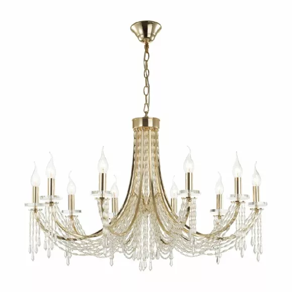 Подвесная люстра Odeon Light Capel 5063/10, Золото, Металл, Классика стиль Подвесная люстра Odeon Light Capel 5063/10, Золото, Металл, Классика стиль