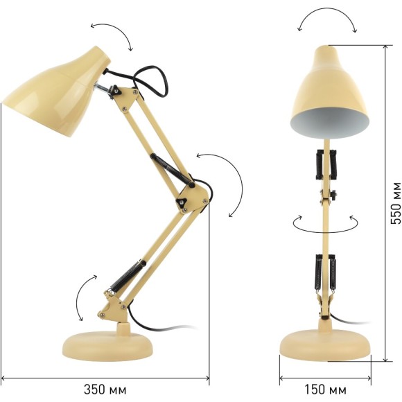 Настольная лампа ЭРА N-123-Е27-40W-BG Б0047198