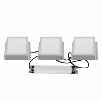 Встраиваемый светильник Uniel ULP-1010-20W/4000K IP54 GRILYATO OPAL WHITE KIT03 UL-00012837
