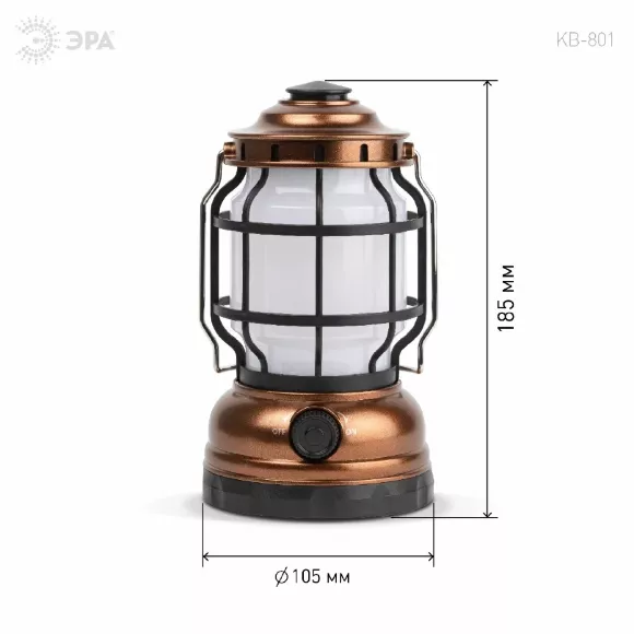 Фонарь кемпинговый Факел на батарейках Эра KB-801 Б0054042