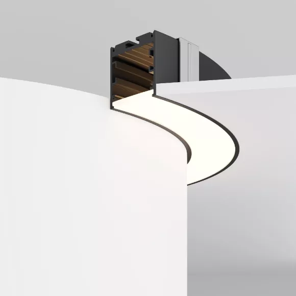 Радиусный профиль Maytoni Led strip ALM-3535R-B-D-90°-0.3M, общий вид Радиусный профиль Maytoni Led strip ALM-3535R-B-D-90°-0.3M, общий вид