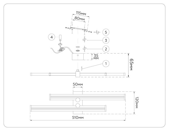 Настенный светильник Ambrella Light Comfort LineTech FL6152
