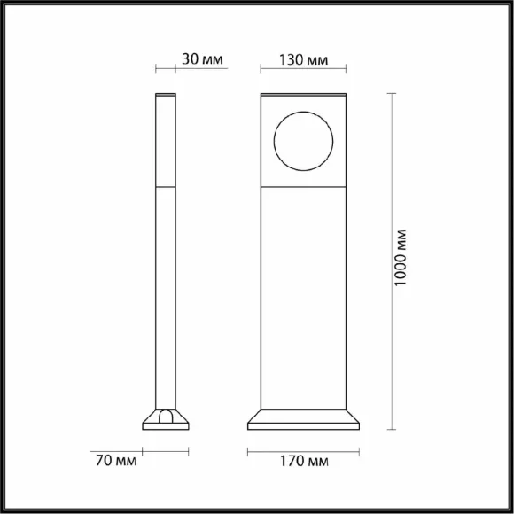 Ландшафтный светильник Odeon Light Como 6653/10GL Ландшафтный светильник Odeon Light Como 6653/10GL