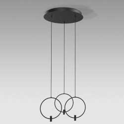 Подвесная светодиодная люстра Eurosvet Layla 50257/3 LED черный