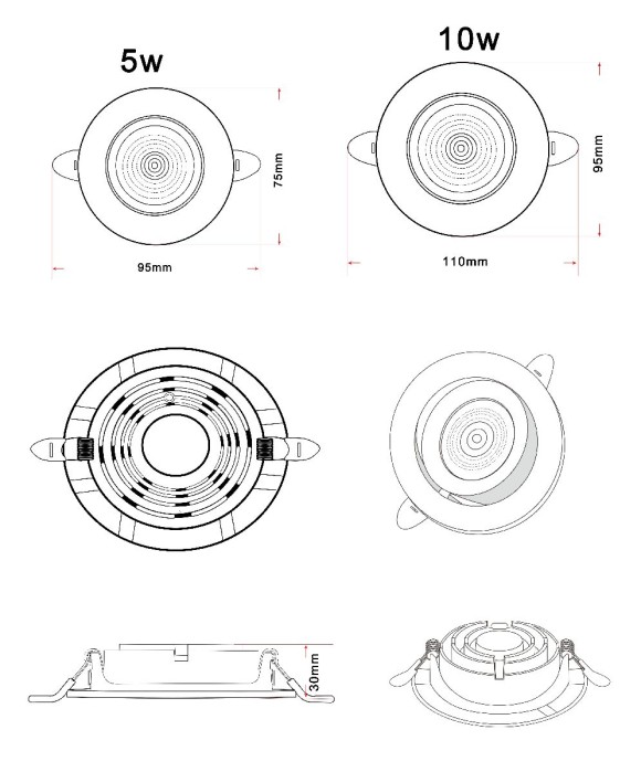 Встраиваемый светильник Zortes Raiz ZRS.57796.10